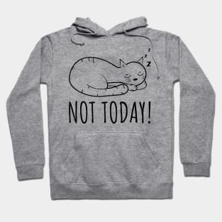 Not Today Cat Hoodie